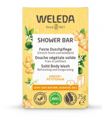 Feste Duschpflege Weleda Ginger + Petitgrain (75gr)